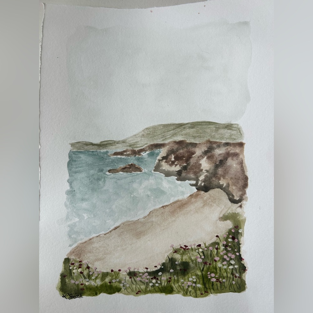 Large Original Landscape Watercolor Painting